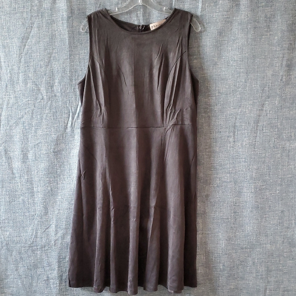 Philosophy Faux Suede Gray Dress